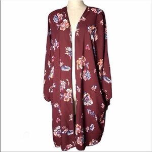 Floral Kimono Cardigan 3x